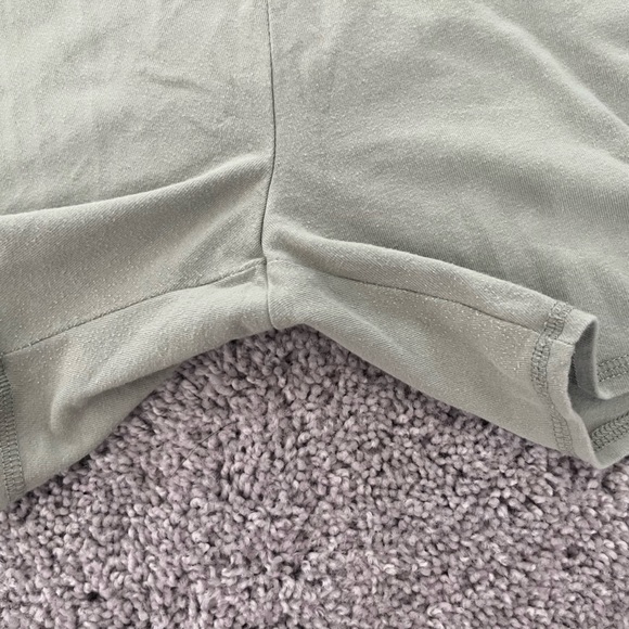 Abercrombie kids light green biker shorts size 13/14 - Picture 5 of 8